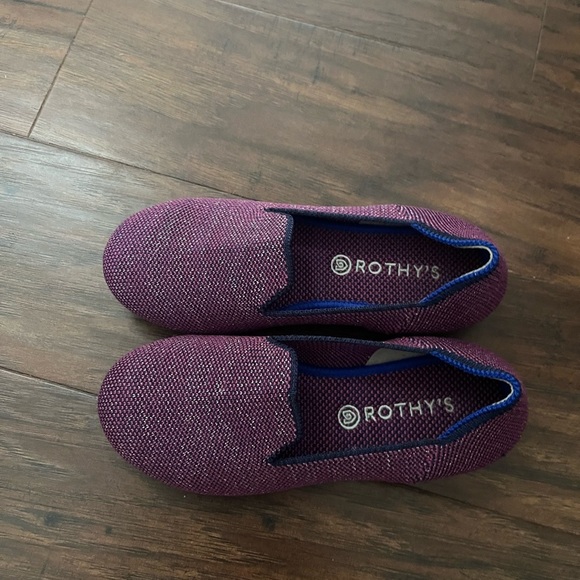 Rothy's Mulberry Glitter and Blue Slip-On loafer-Size 13 - Picture 9 of 9